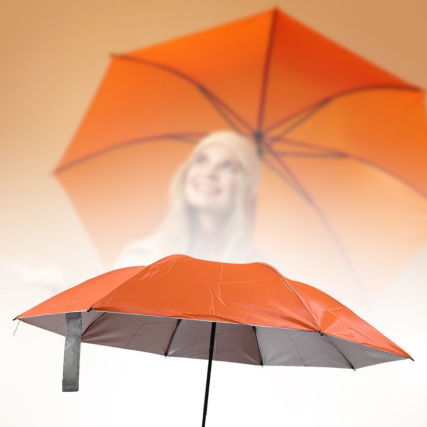Vegetable Shaped Folding Umbrella Plastic Case Creative Fashion Folding (1 Pc)