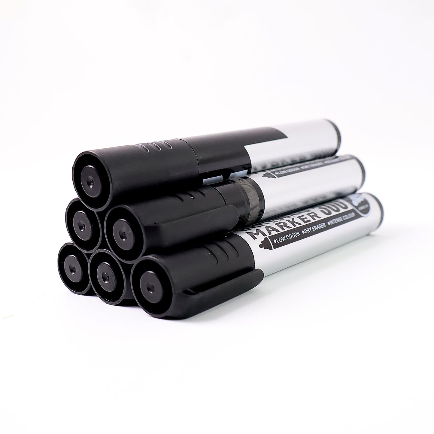 Premium Permanent Black Marker Pen Set (6 Pcs Set)