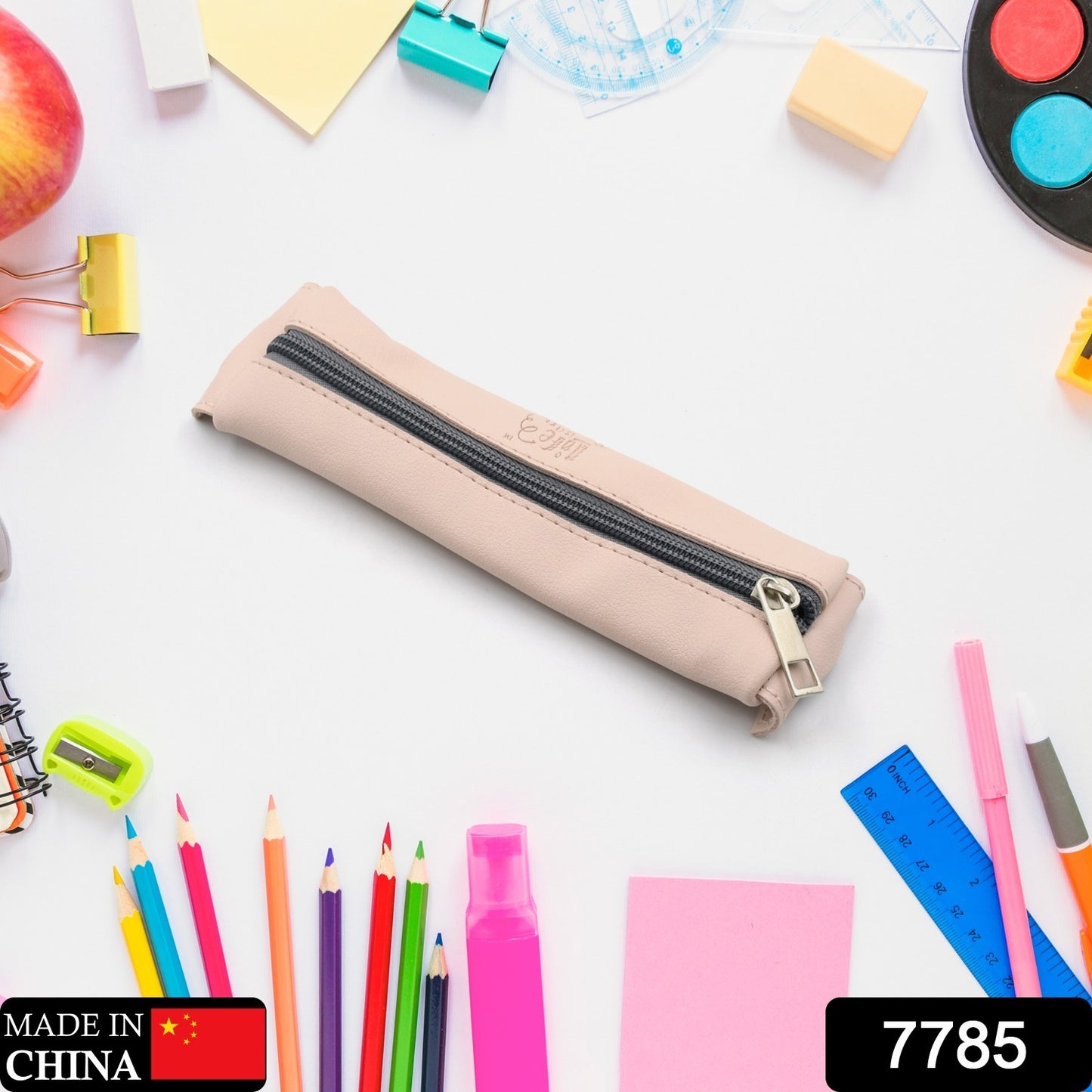 Leather Pencil Case High-quality Leather Pencil Pouch