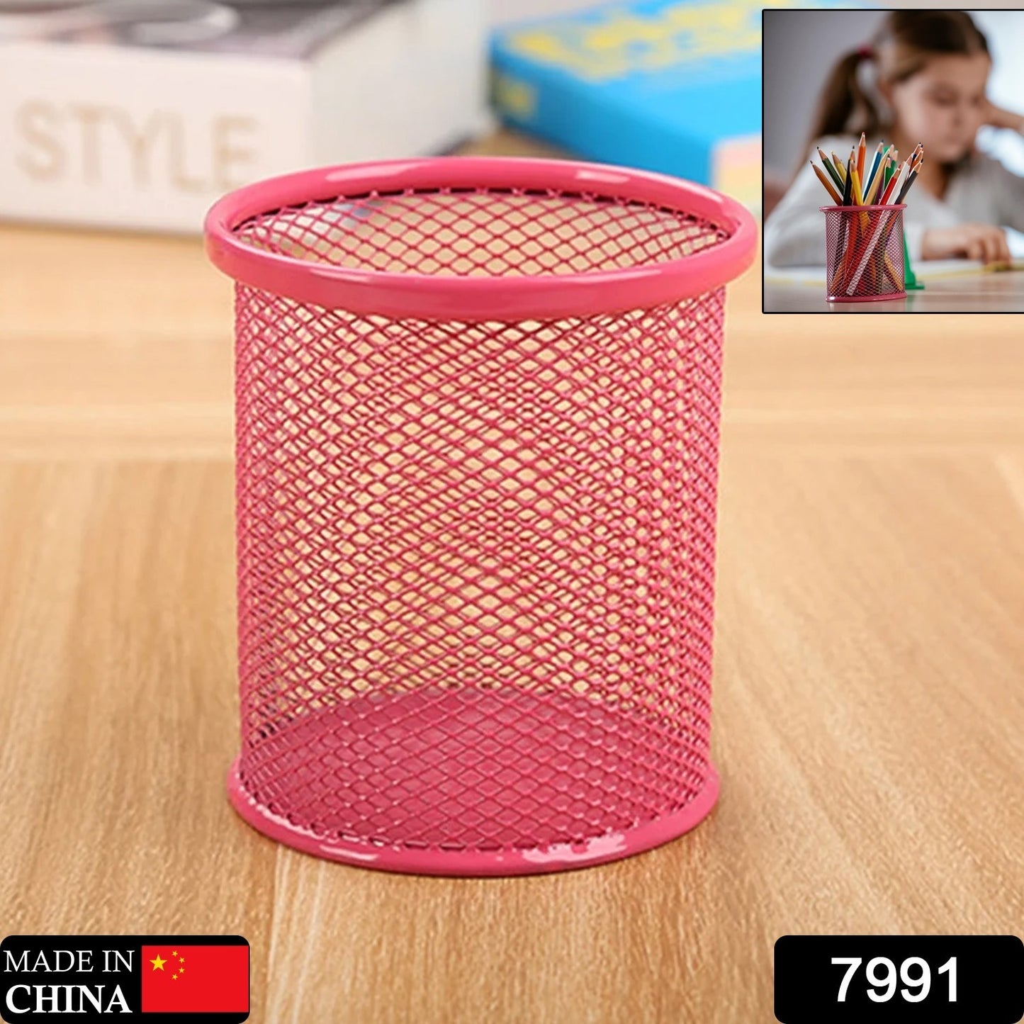 Pen Holder organiser red colour
