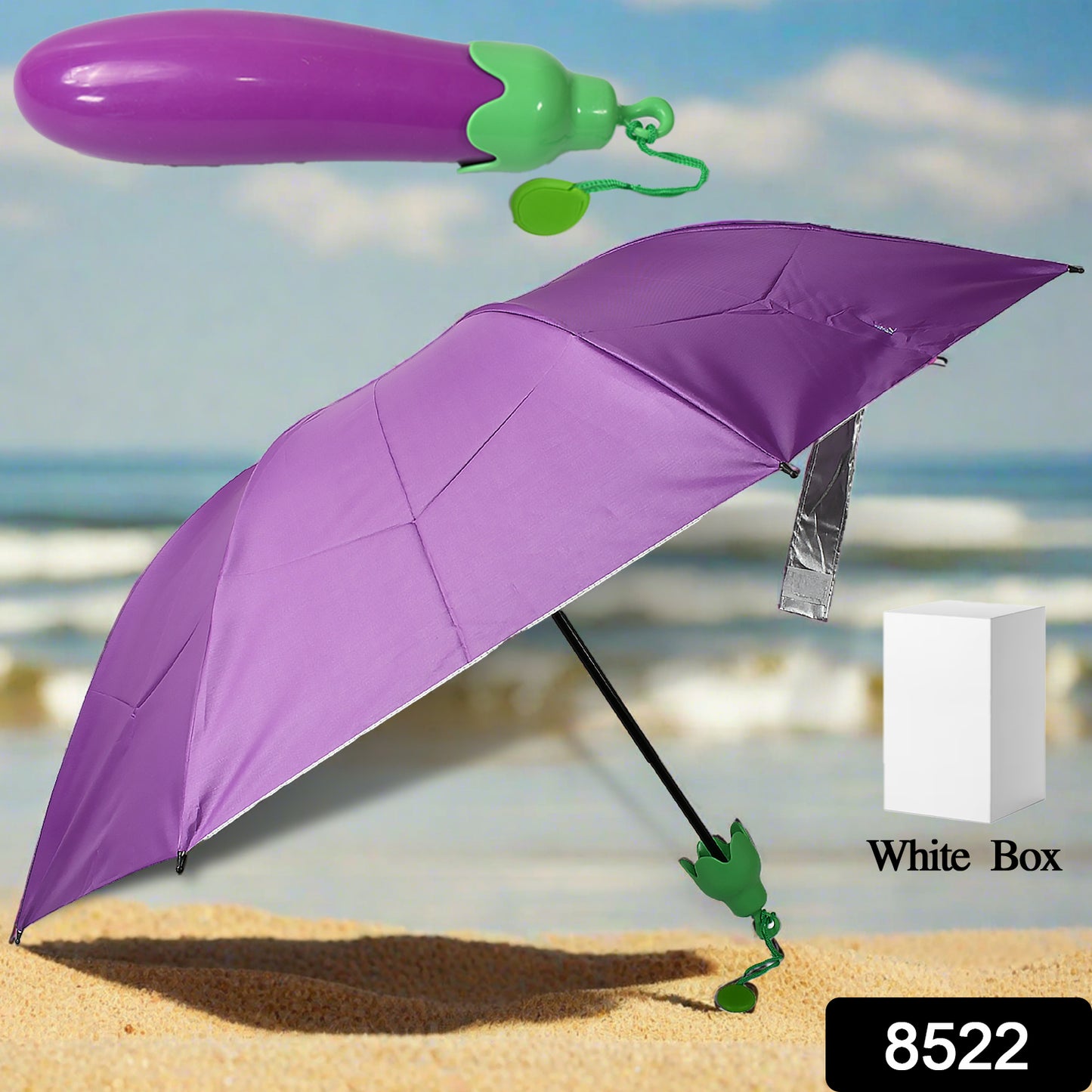 Vegetable Shaped Folding Umbrella Plastic Case