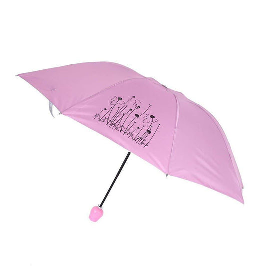 Rose Umbrella Lightweight Waterproof with Mini Rose Flower Case