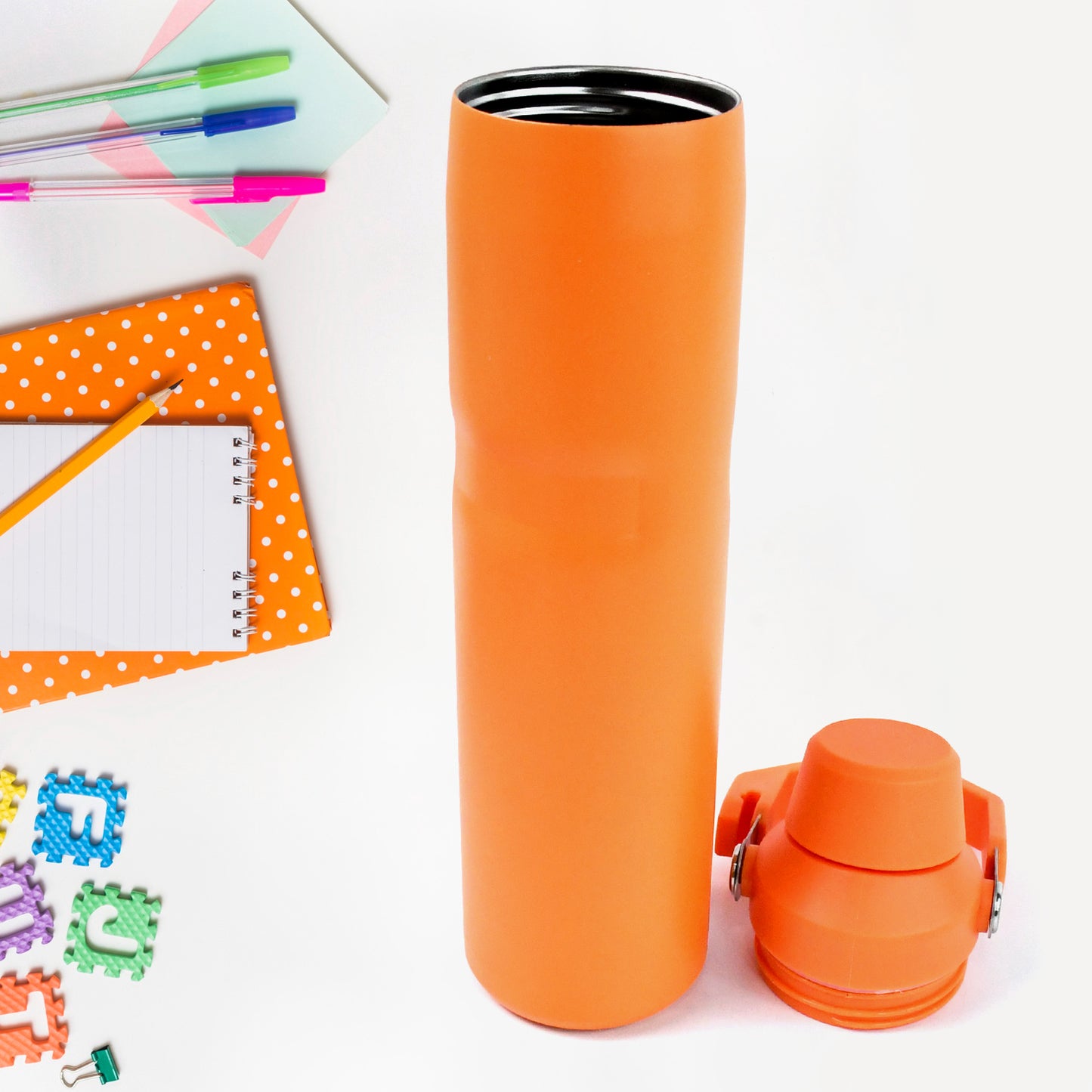 Water Bottle  Insulated Stainless Steel Bottle for Students 900ml
