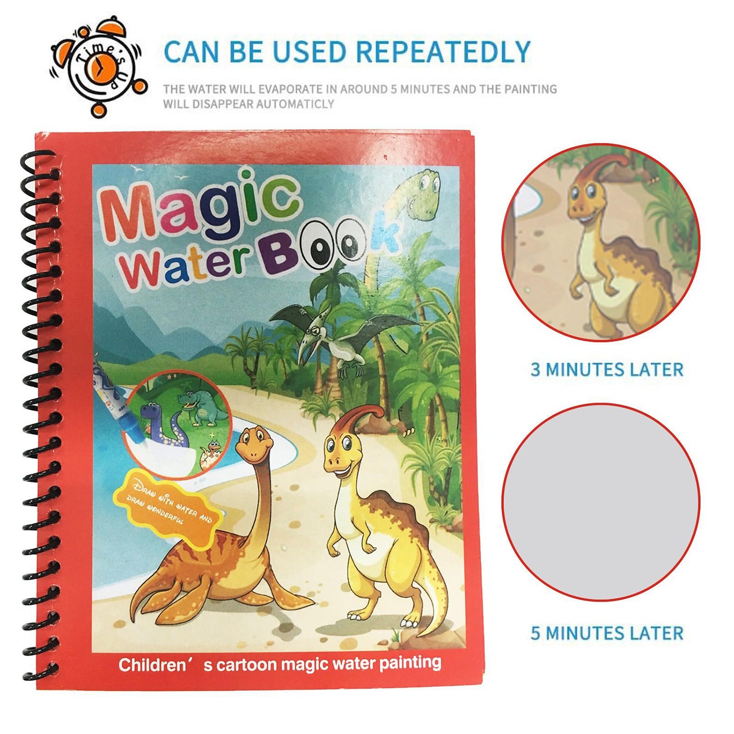 Water Coloring Book Doodle With Magic Pen