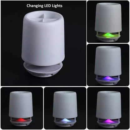 Multifunctional 4 Compartment Pen Holder With Bluetooth Speaker Laptop Desk Speaker  Table Lamp Night Lamp Smart Color Changing Pen Stand