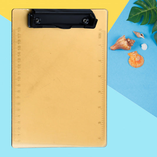 Transparent Plastic Clipboard Pad