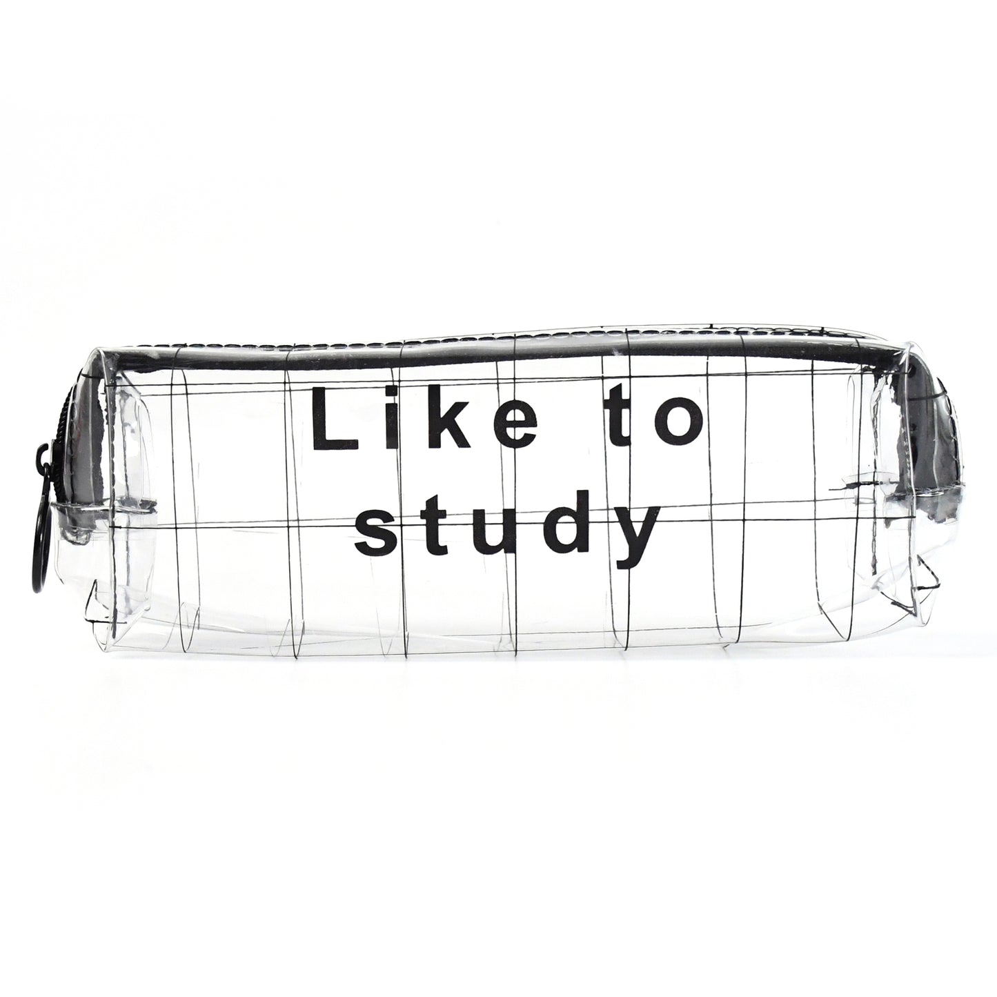 Plastic Transparent Pencil Pouch With Zipper (1 Pc)