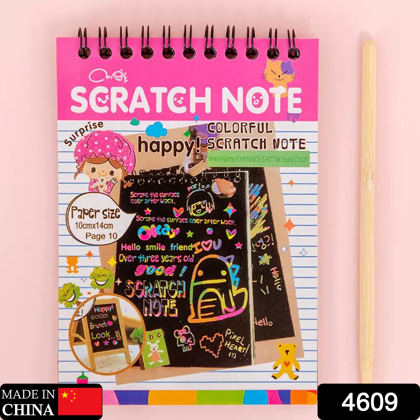 Crafts Rainbow Art Scratch Paper Book Sheets 10 Page