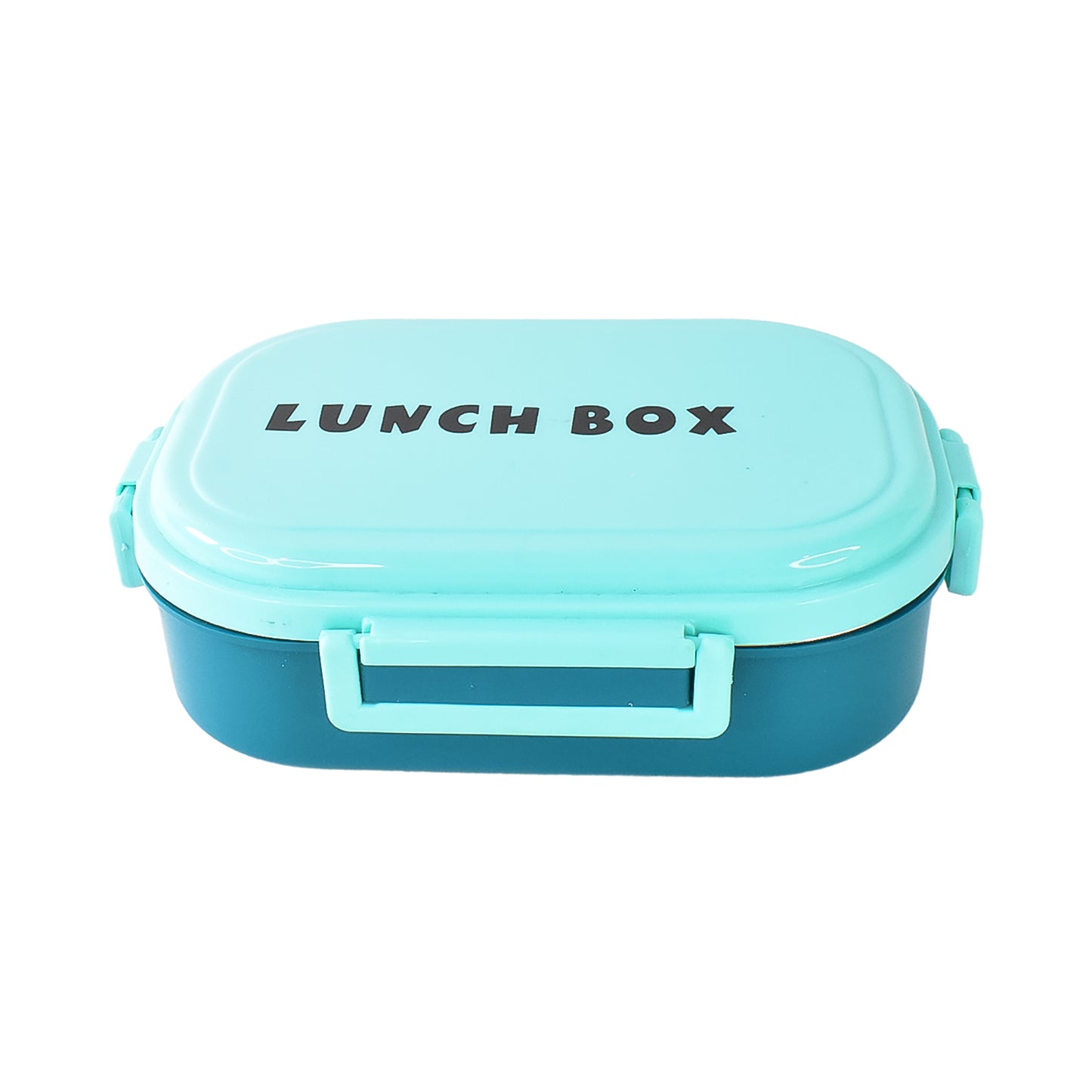 3 In 1 Stainless Steel Lunch Box With Plastic Small Box Spoon (1 Set)