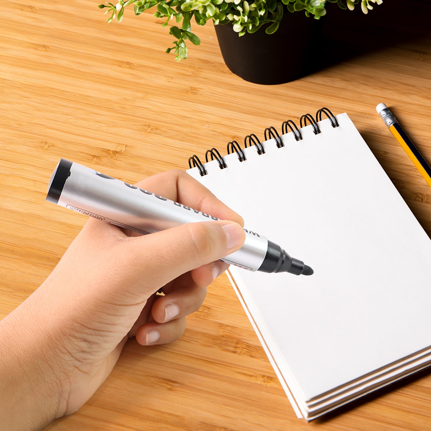 Premium Permanent Black Marker Pen Set (6 Pcs Set)
