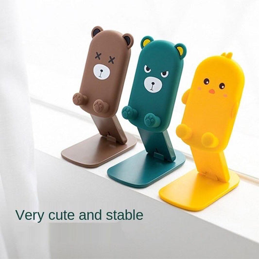 Cute Cartoon Design Adjustable Foldable Mobile Stand