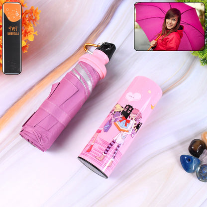 4 Fold Foldable Bottle Summer Umbrella