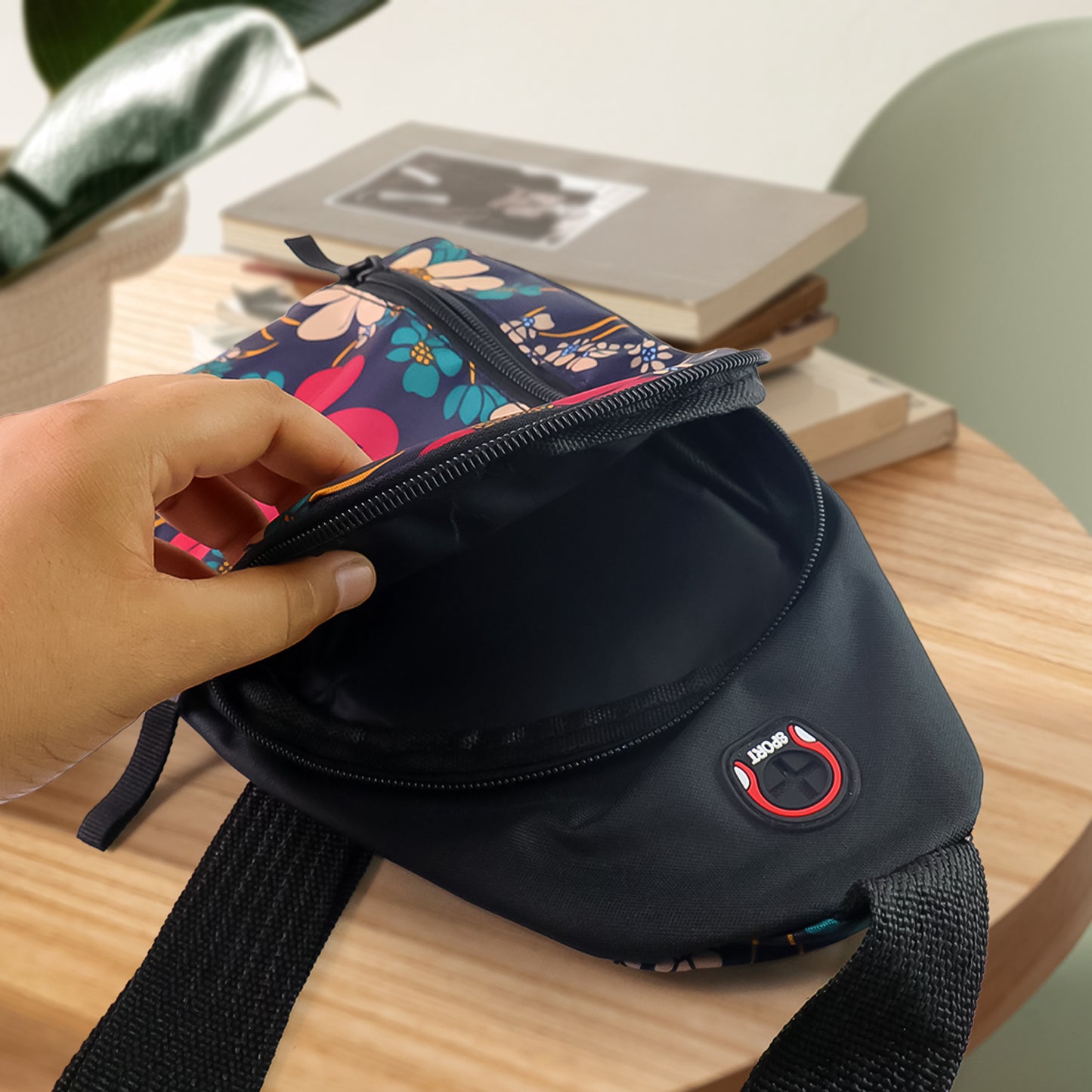 Waterproof Waist Bag Shoulder Bags Usb Charging Earphone Hook Sling Travel Bag (1 Pc)