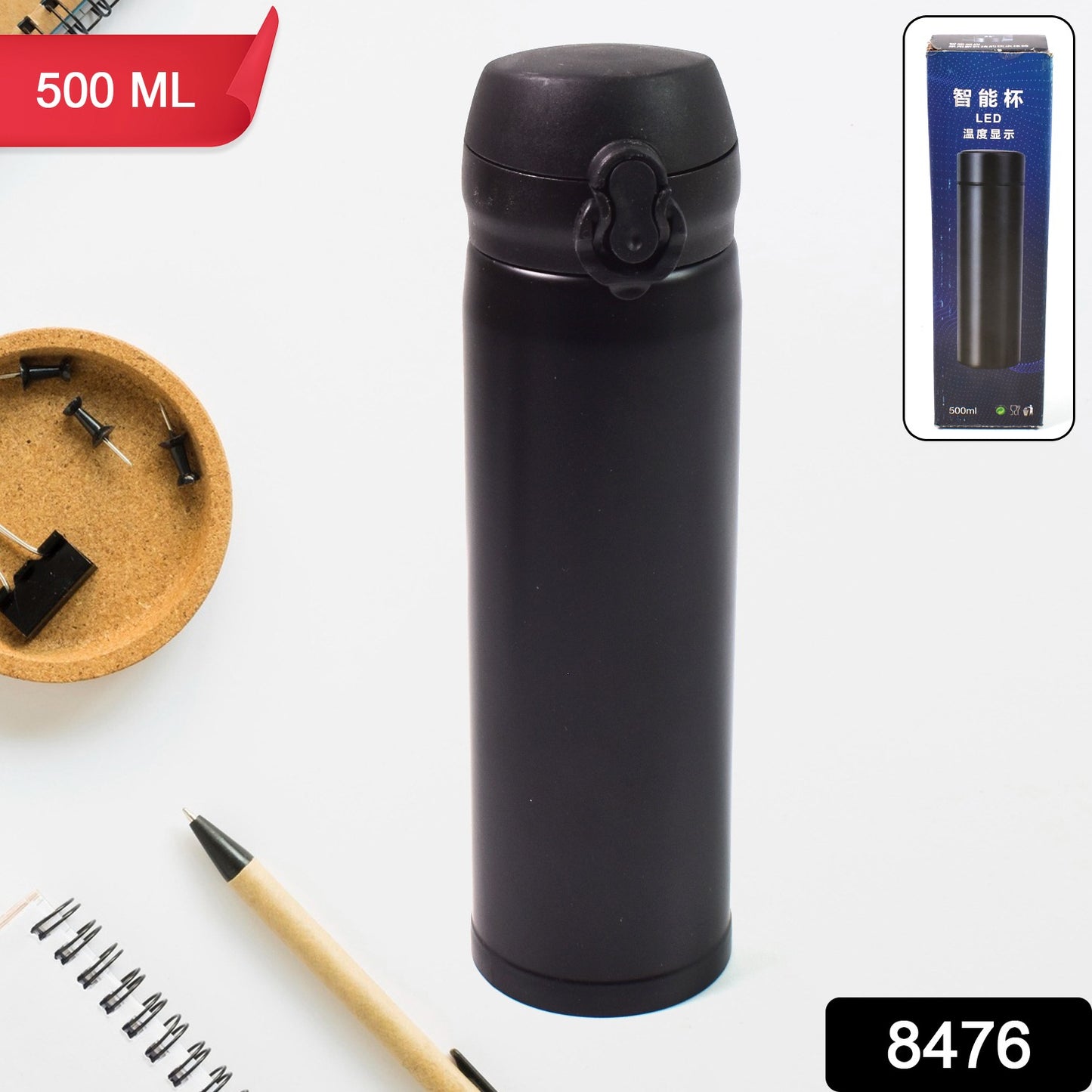 Water Bottle Insulated Stainless Steel Bottle (500 Ml  Mix Color)