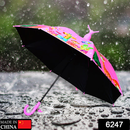 Umbrella With Handle And Lightweight Safety Round Plastic Cap