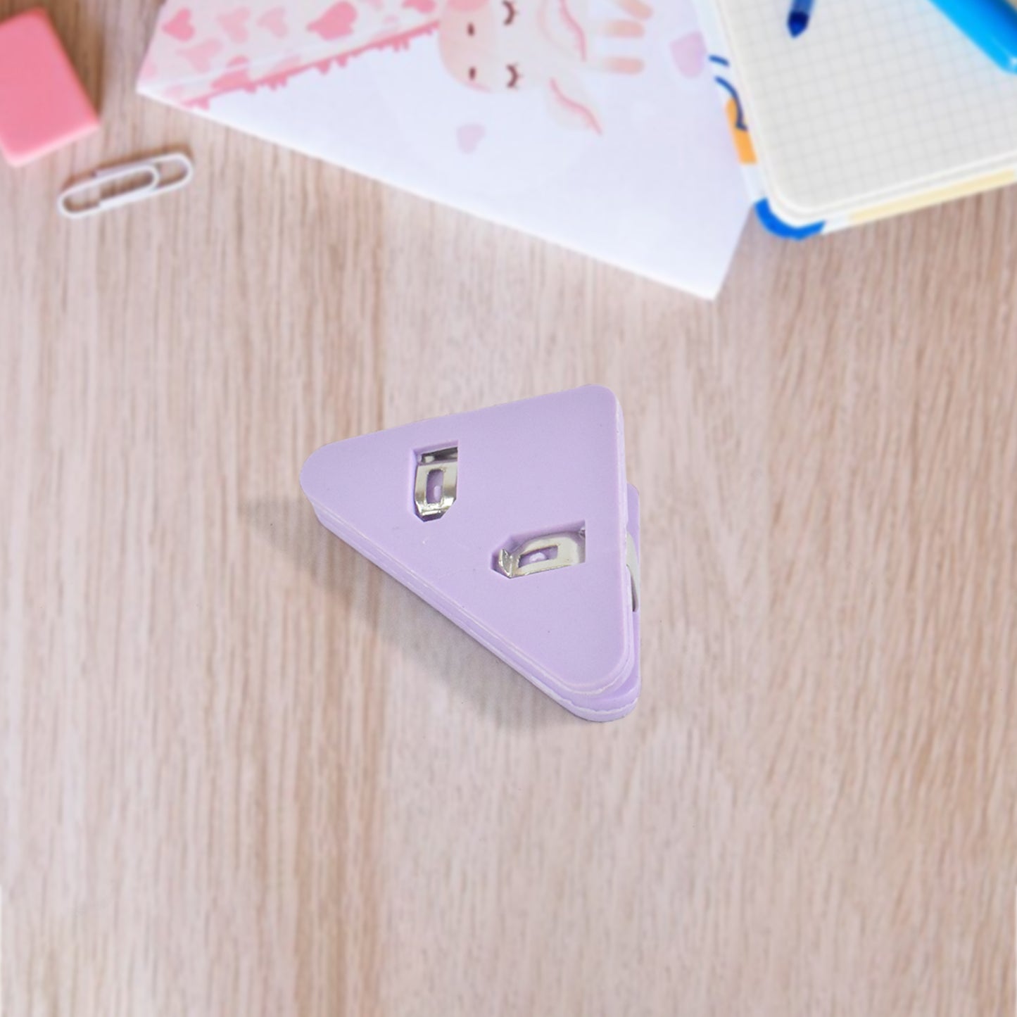 Triangle Paper Clips  Small Corner Clips For Paper Document Clip (1 Pc)