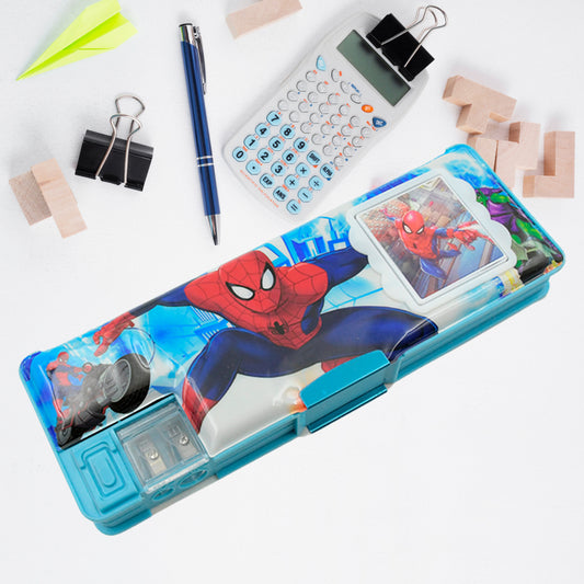 Compass Box With Inbuilt Calculator and Sharpener