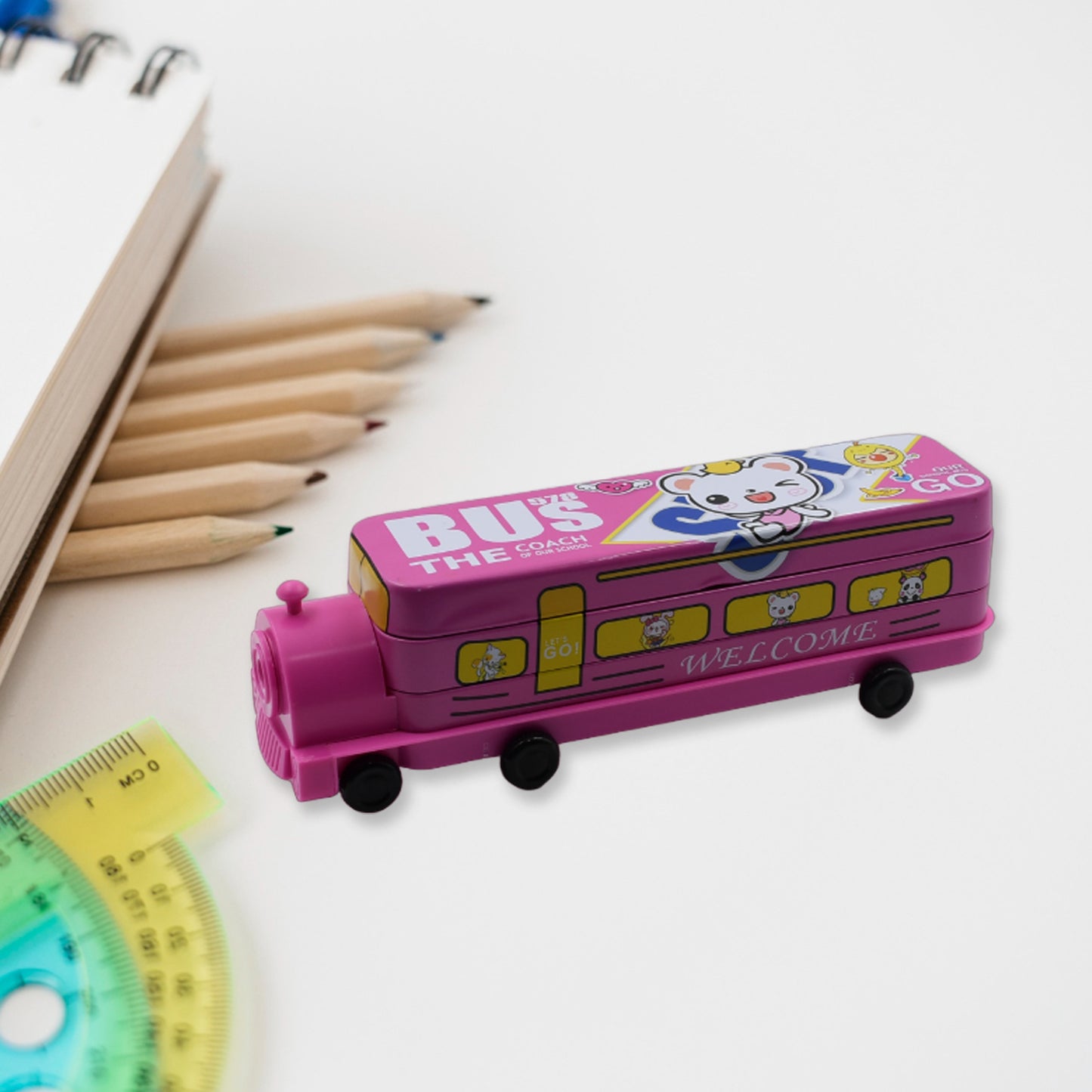 Double Decker Magic Bus Compass 2 Layer Metal Bus