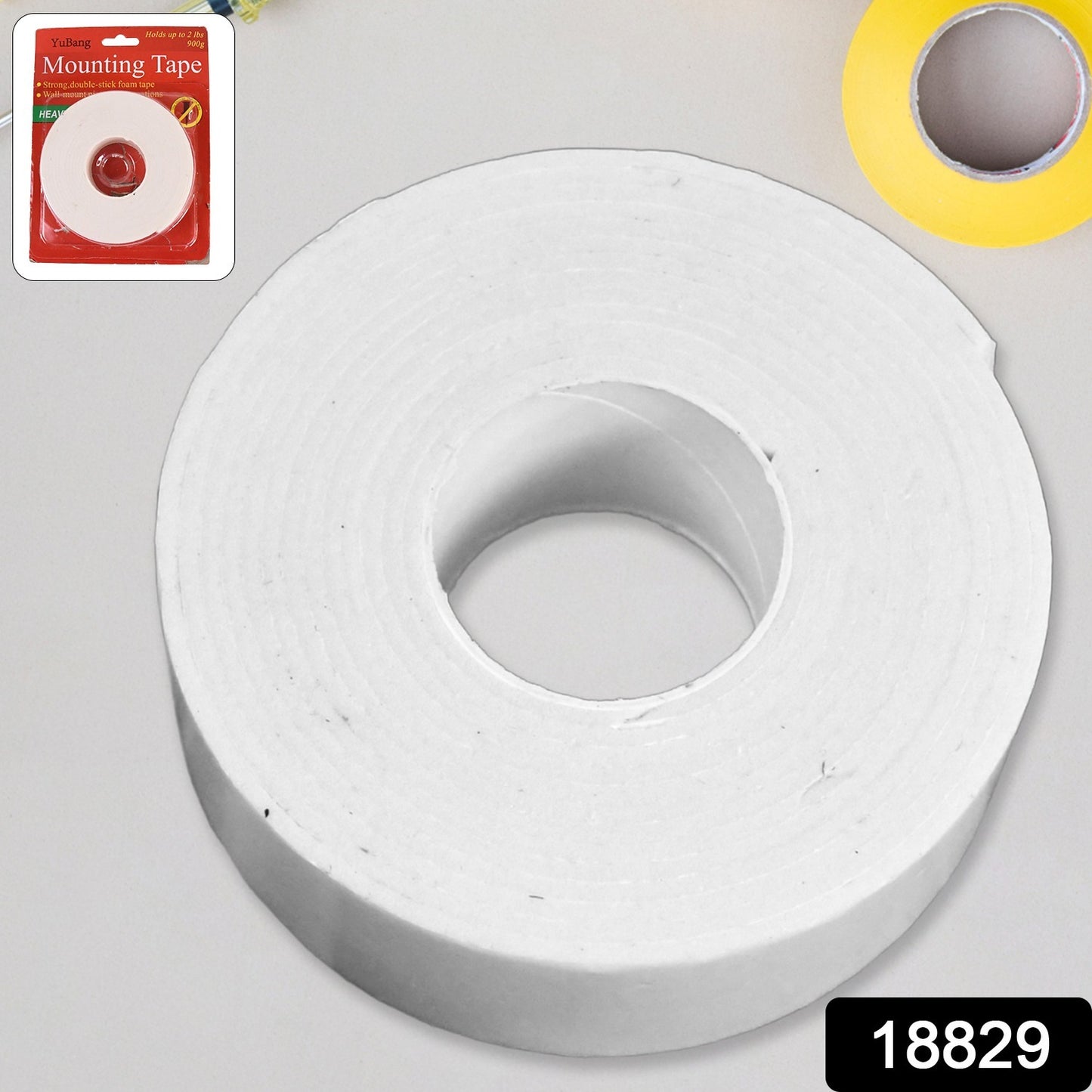 Strong Double Sided Tape Foam Mounting Tape (1 Pc  Big)