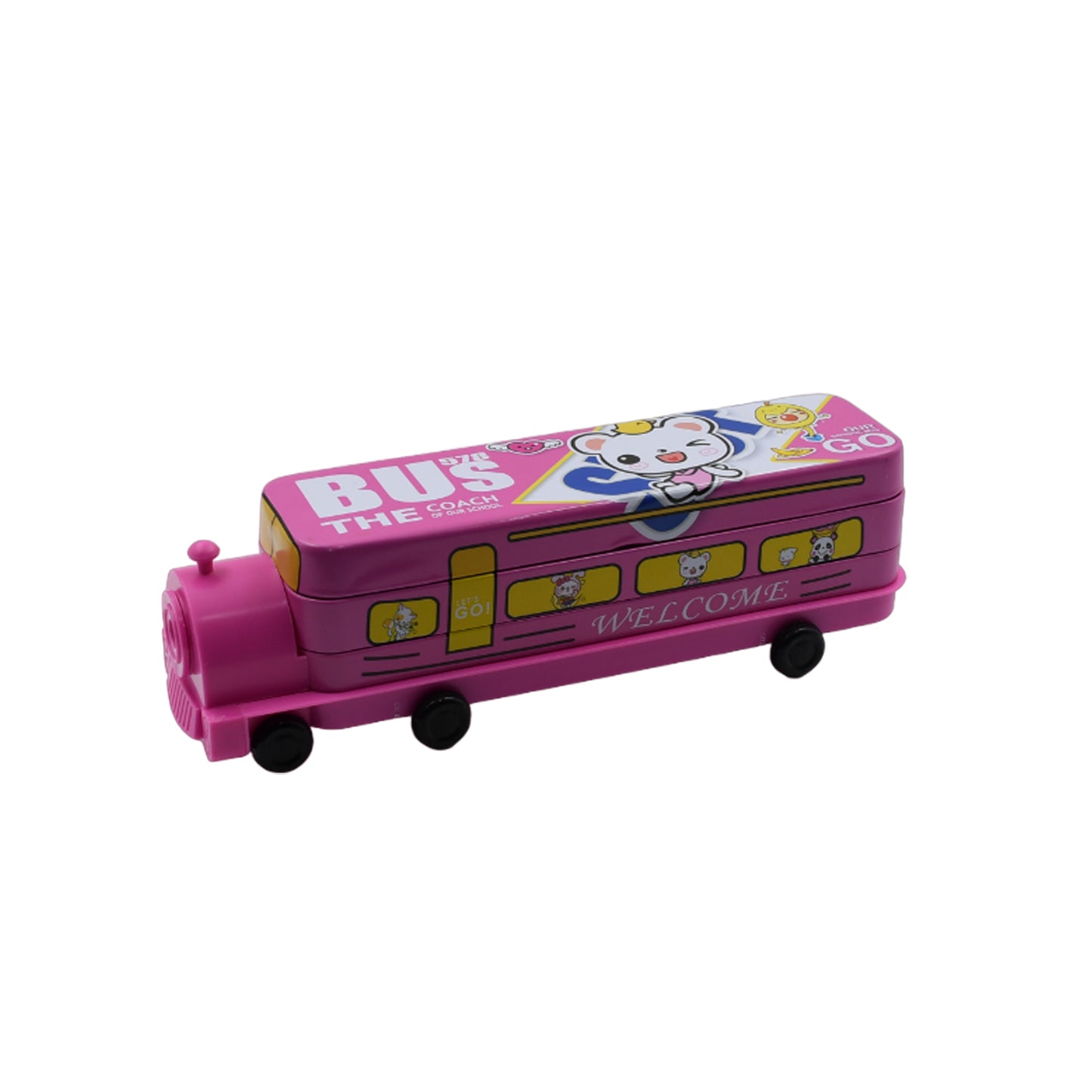 Double Decker Magic Bus Compass 2 Layer Metal Bus