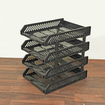 File Cabinets Storage Rack Magazine Newspaper Rack Filing Cabinet Four-layer File Rack Stacking Rack (4 Layer)