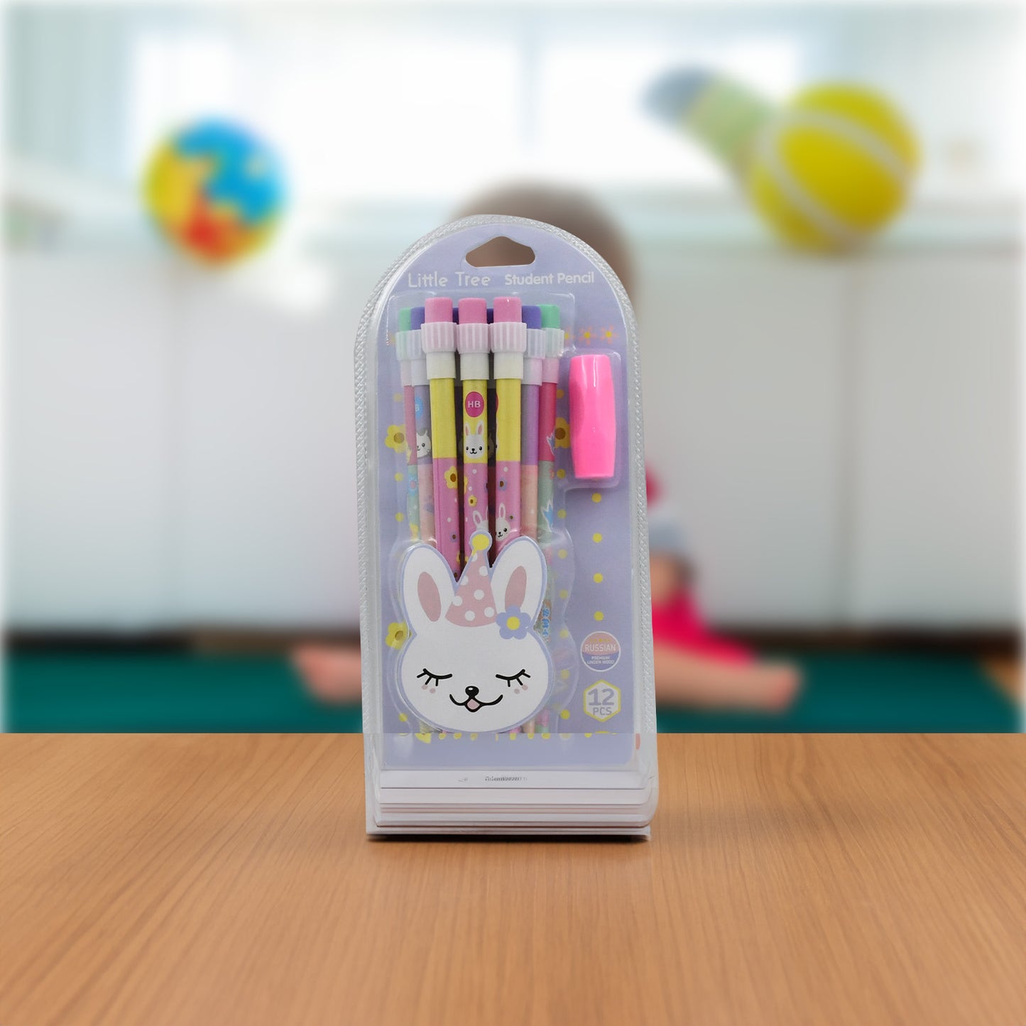 Cute Rabbit Bear Drawing Graphite Writing Pencil Stationery Kit With Pencil Sharpener  Eraser Pencil And Eraser Set With Eraser For Kids For Girls Fancy School Stationary Birthday Party Return Gift (14 Pc Set)