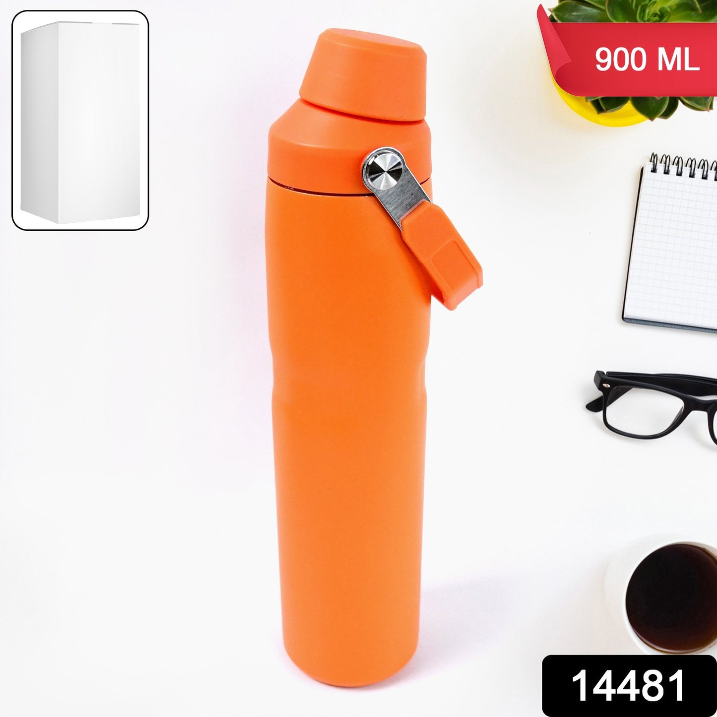 Water Bottle  Insulated Stainless Steel Bottle for Students 900ml