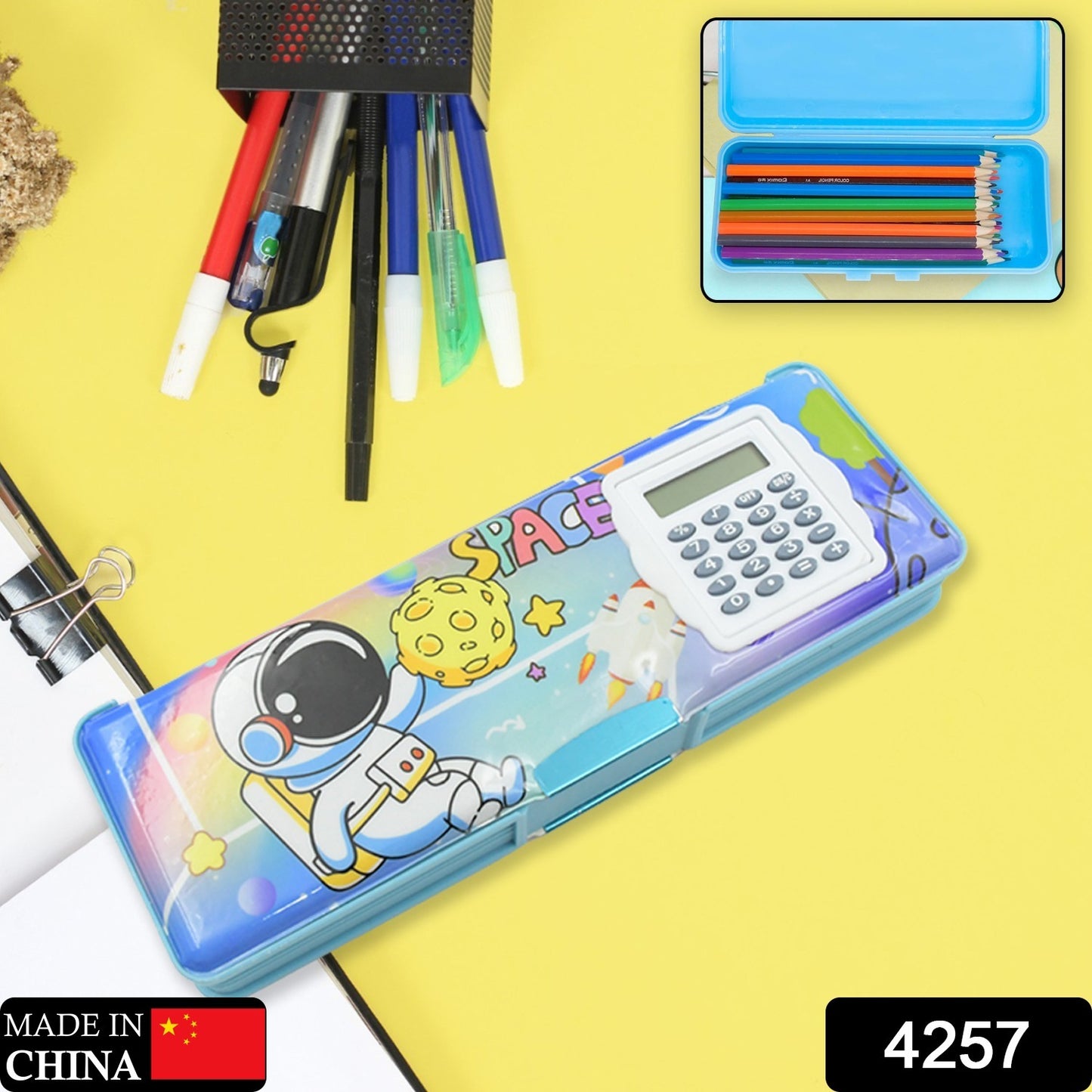 Double Sided Magnetic Geometry Box Pencil Compass Box