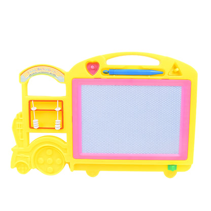 Bus Shape Drawing Writing Slate Board For Kids