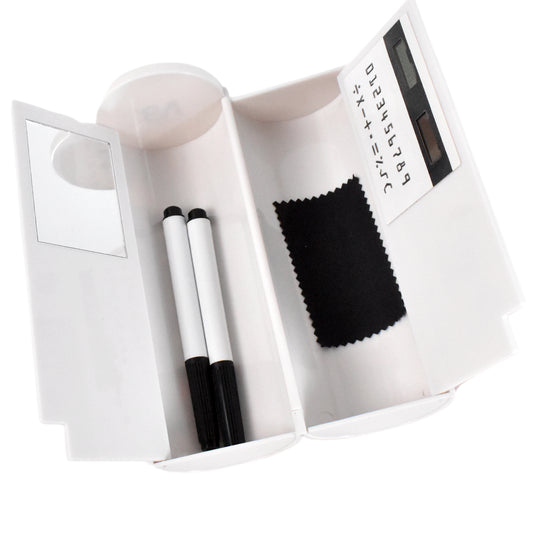 Small Fancy Pencil Box Double Sided Pencil Compass (1 Set)