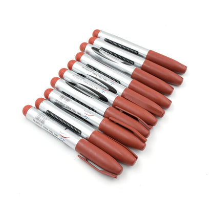 10pc Marron Marker And Pen Used In Studies And Teaching White Boards