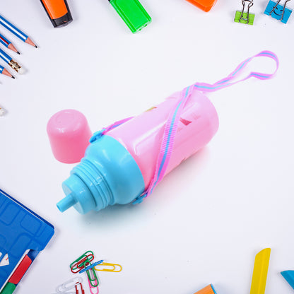 Plastic Sports Insulated Water Bottle With Straw (500ml)