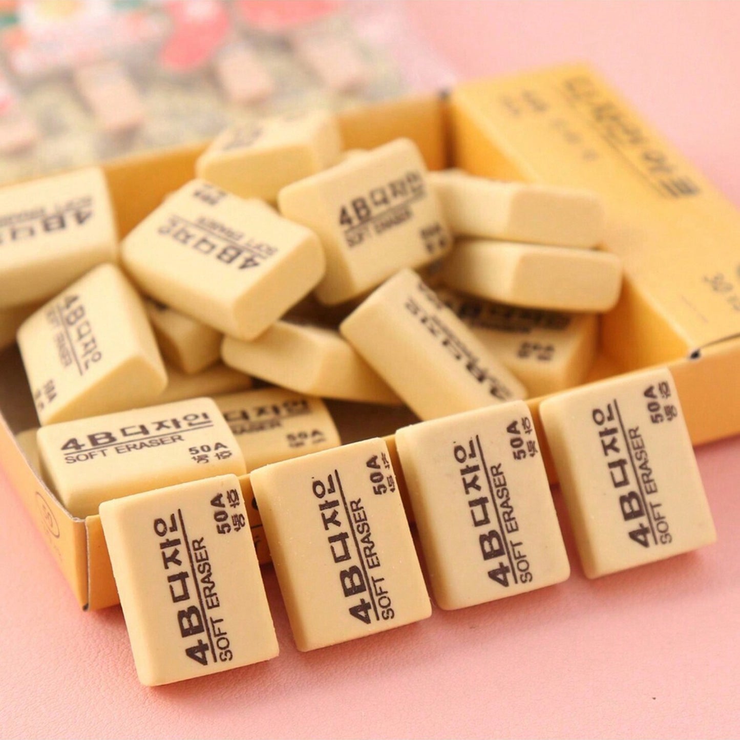 4b yellow Erasers 30 Pack
