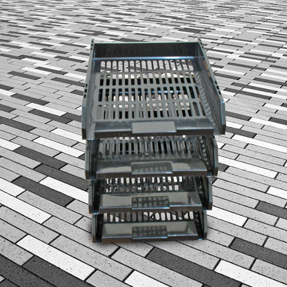File Cabinets Storage Rack Magazine Newspaper Rack Filing Cabinet Four-layer File Rack Stacking Rack (4 Layer)