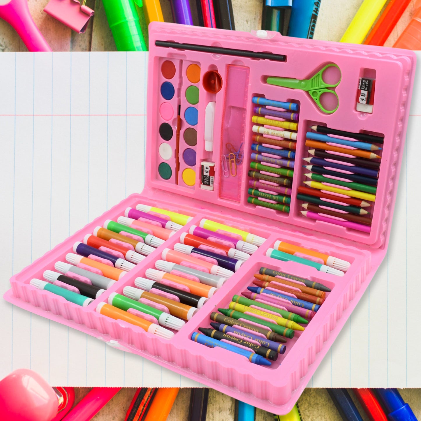 Art Set Kids Art Supplies Coloring Case Kit Painting  Drawing Sets For Kids Boys Girls (86 Pcs Set)