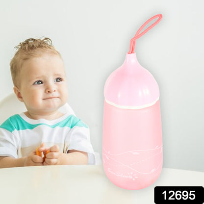 Unique Shape Premium Plastic Water Bottle With Dori Easy To Carry Leakproof Bpa-free Water Plastic Water Bottle For Children Home School (1 Pc  550 Ml)