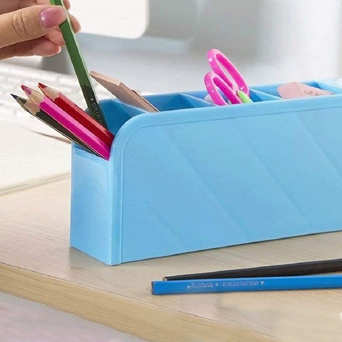 Multipurpose 4 Compartment Pen Holder(1 Pc)