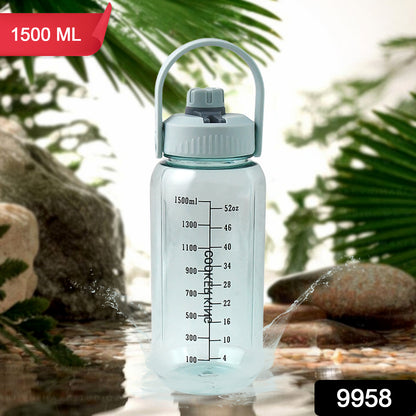 Plastic Water Bottle With Carry Handle (1 Pc  1500 Ml)