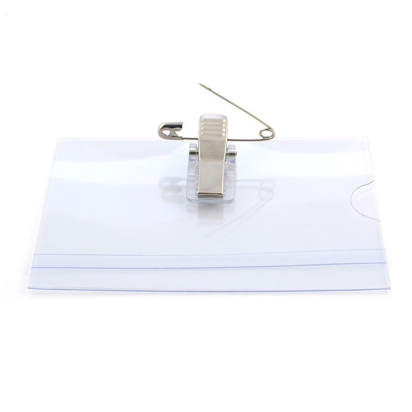 Plastic Transparent Cardholders With Pin clip
