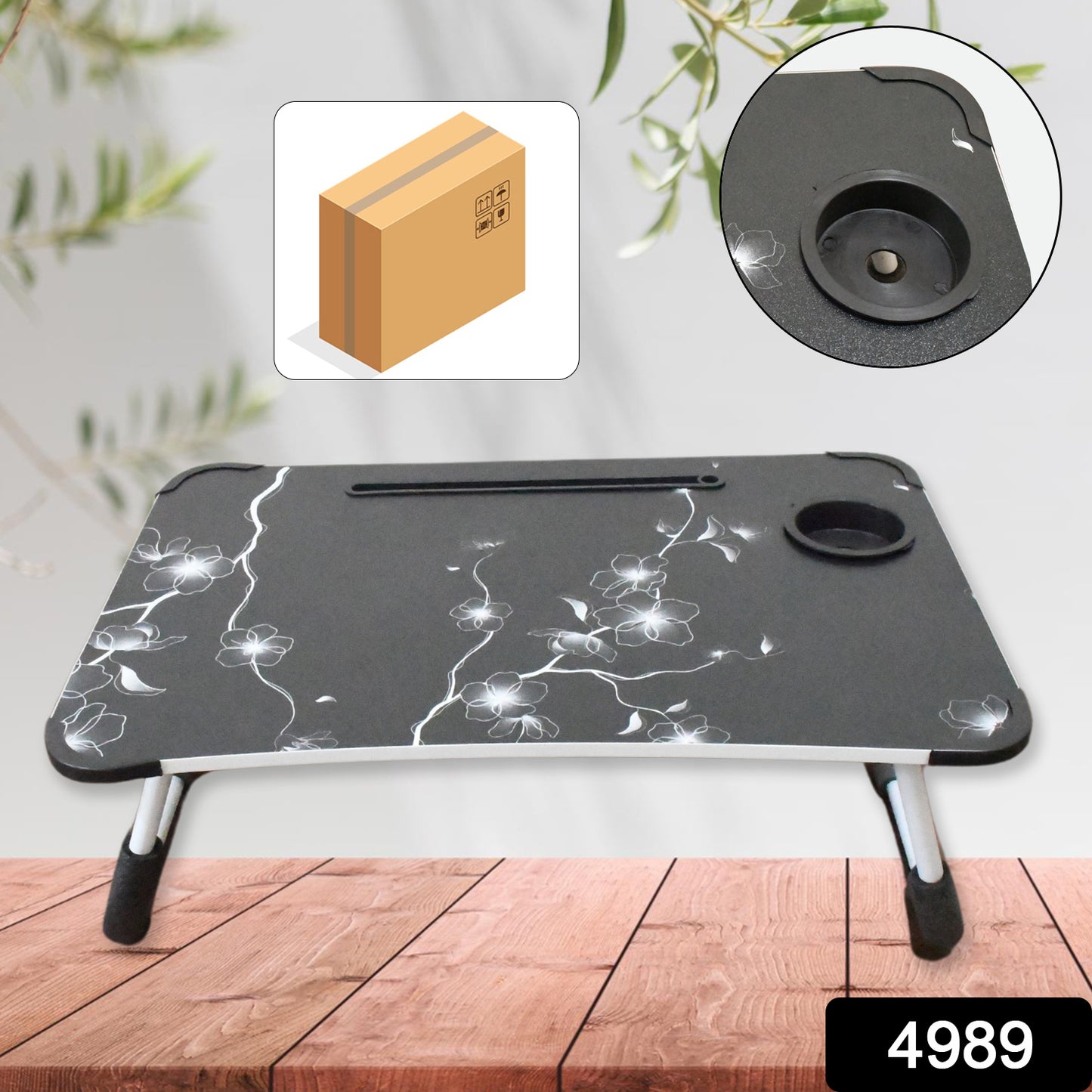Laptop Table Foldable Portable (grey color)