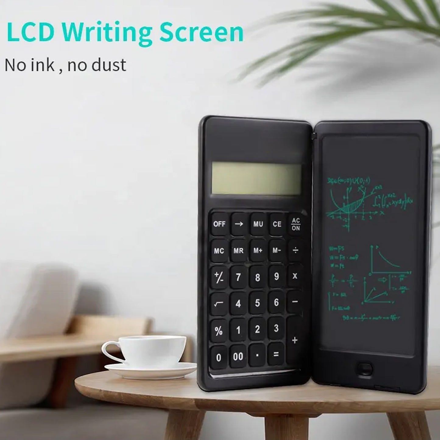 Foldable smart Calculator With 6 Inch Lcd Tablet Digital Drawing Pad Stylus Pen