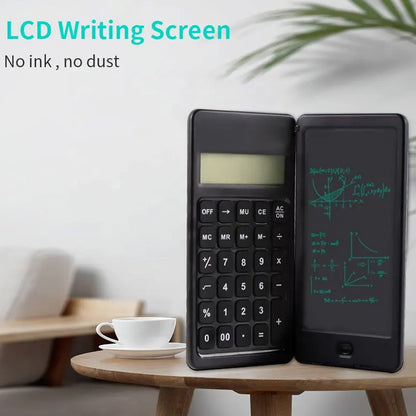 Foldable smart Calculator With 6 Inch Lcd Tablet Digital Drawing Pad Stylus Pen
