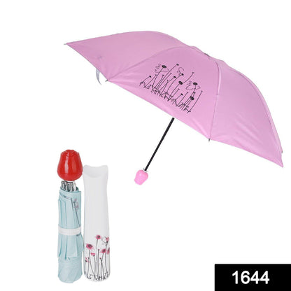 Rose Umbrella Lightweight Waterproof with Mini Rose Flower Case