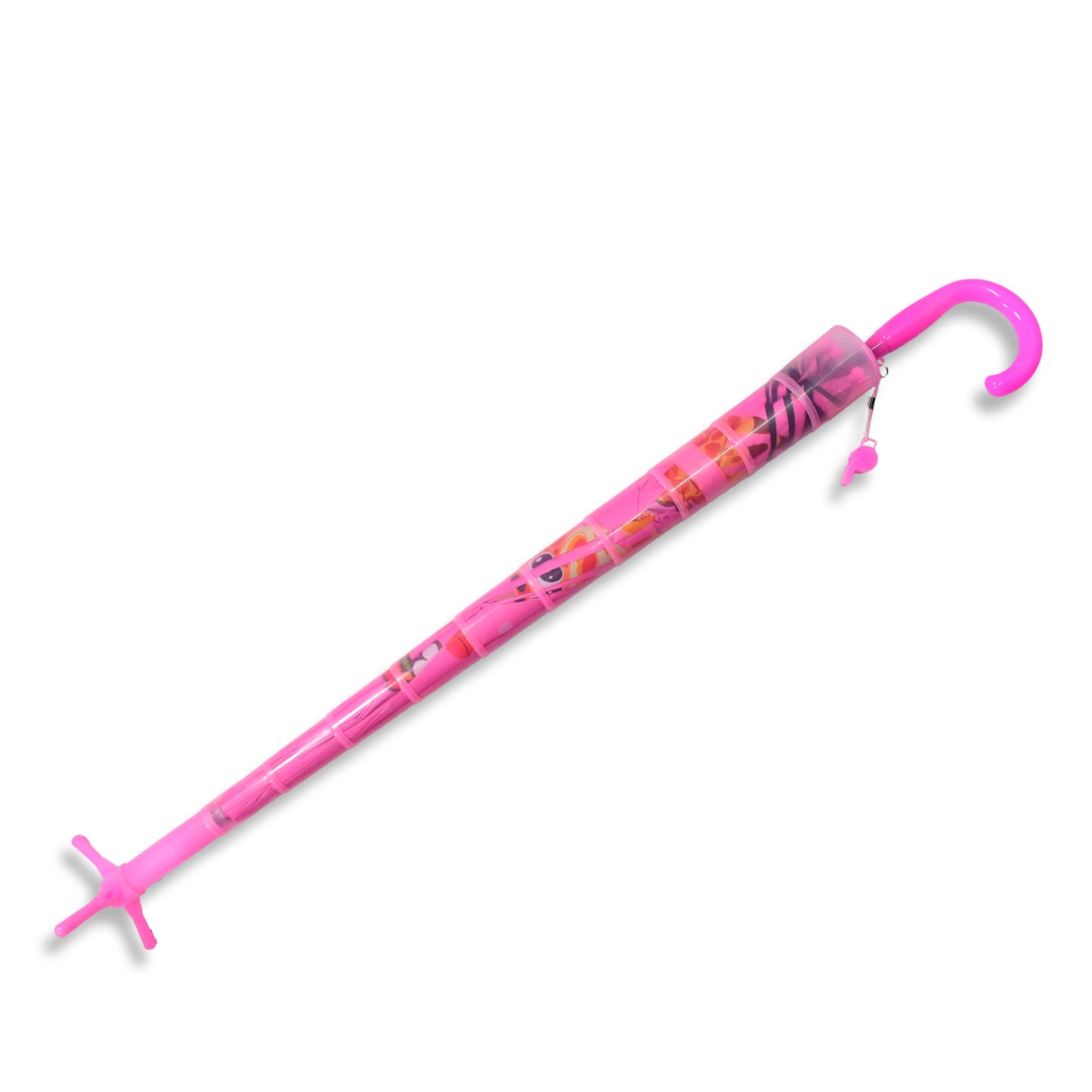 Umbrella With Handle And Lightweight Safety Round Plastic Cap