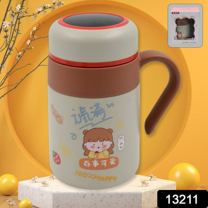 Stainless Steel Mug  Bottle Vacuum Insulated Cup With Handle Small Cup (550 Ml)