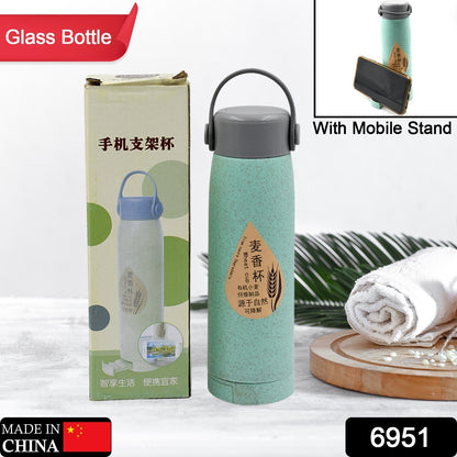 Creative Wheat Fragrance Glass Bottle With Mobile Phone Holder 380ml