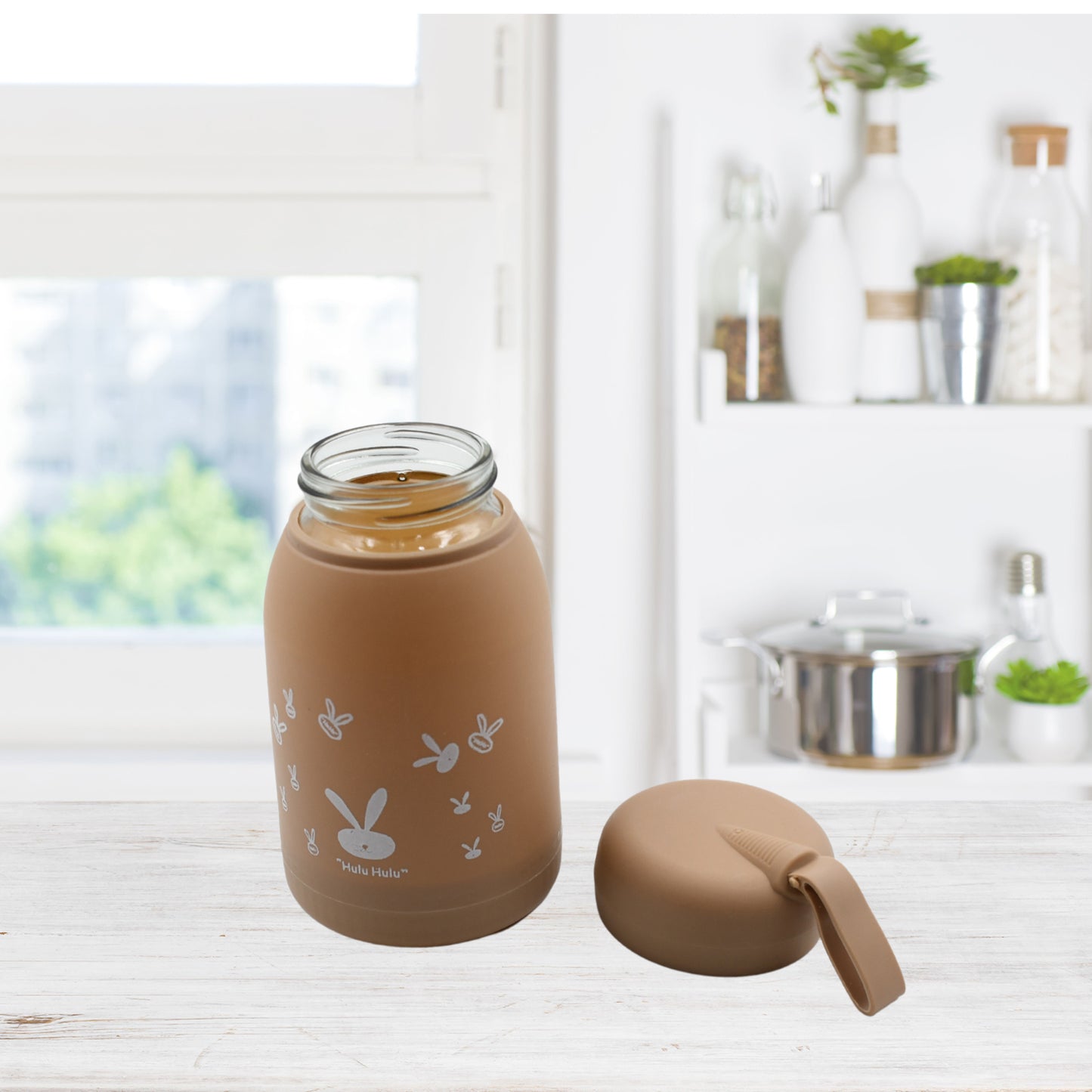 Cute Bunny Water Bottle For Kids - 360 Ml