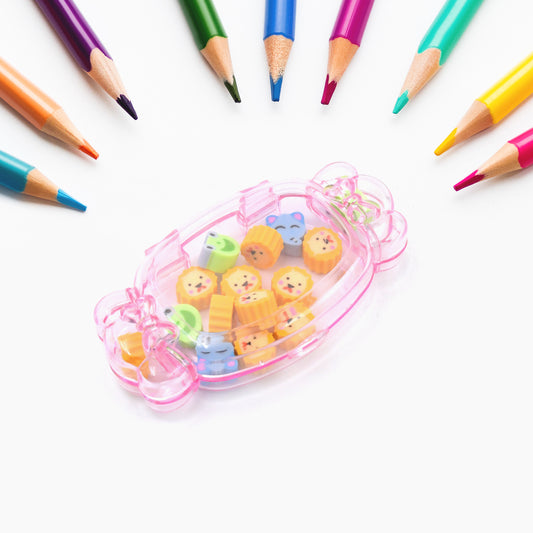 Cute School Eraser Set Cute Eraser Multi Design Rubber Erasers For Pencil Cleaning Stationery School Student Girl Kids (15 Pc In1 Set)