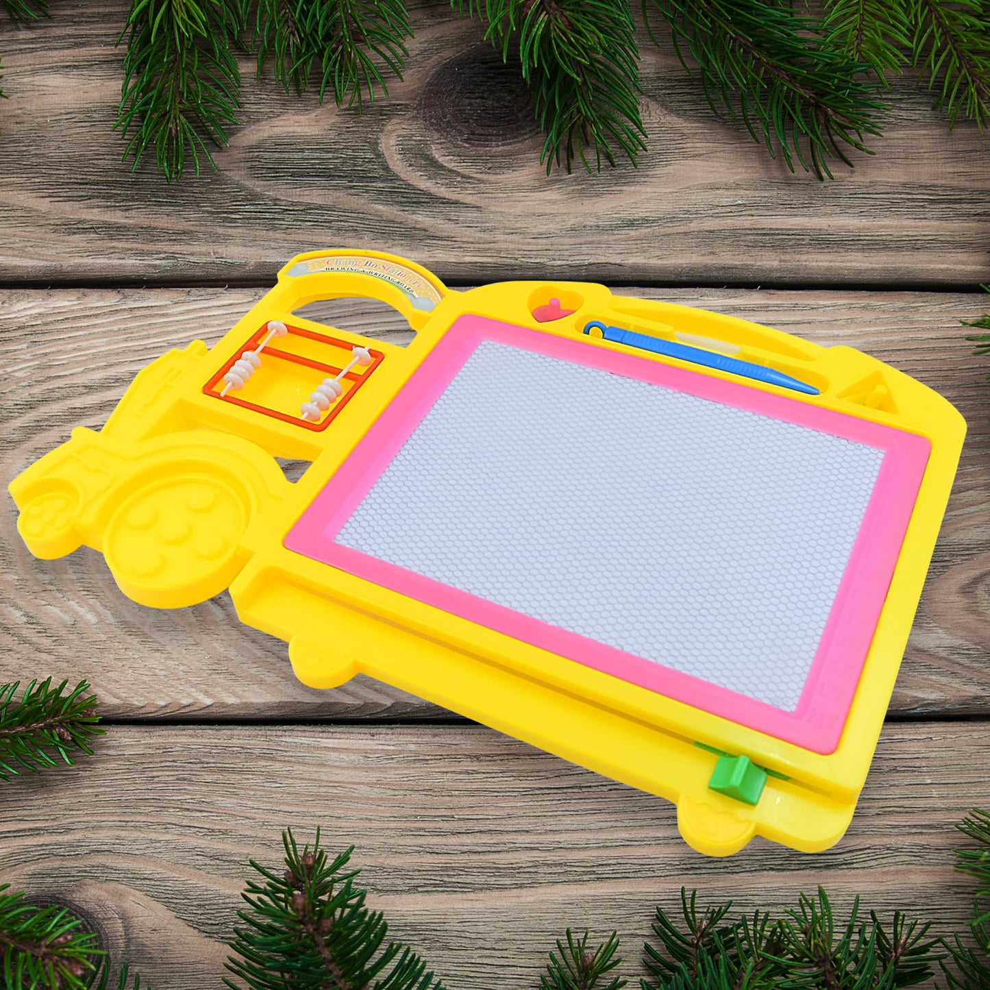 Bus Shape Drawing Writing Slate Board For Kids